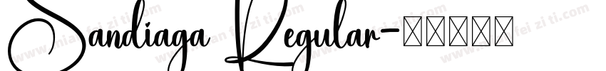 Sandiaga Regular字体转换